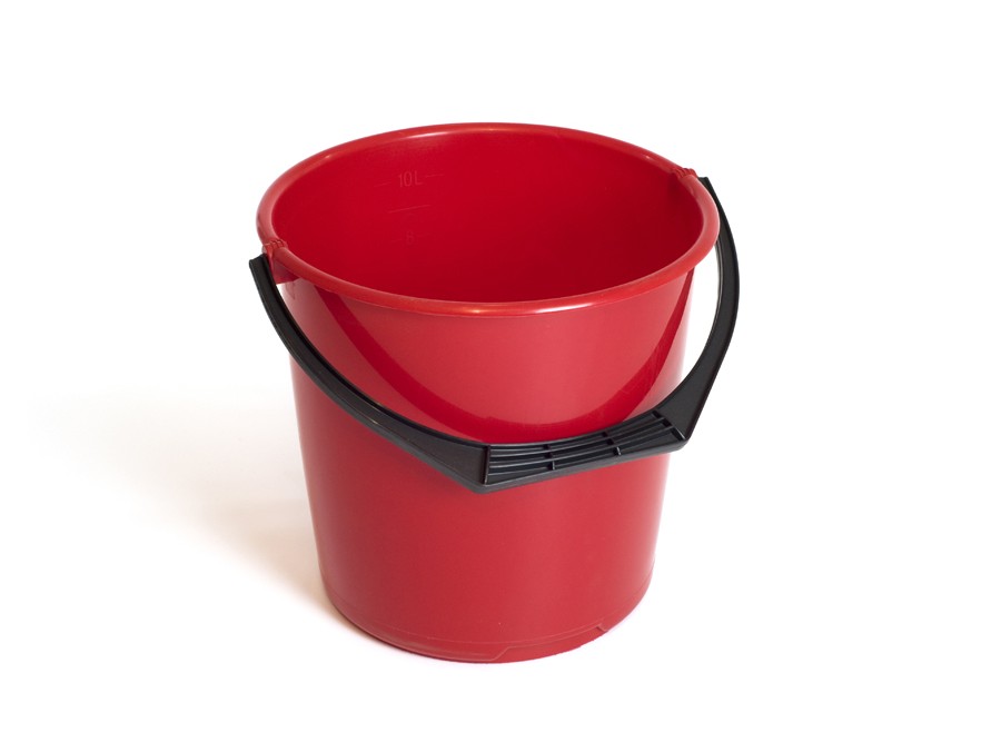 BØTTE RUND 10L, RØD