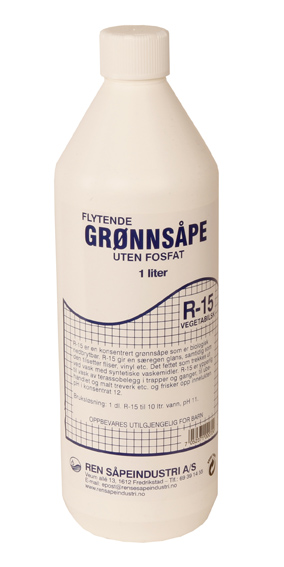 R-15 GRØNNSÅPE 1 L