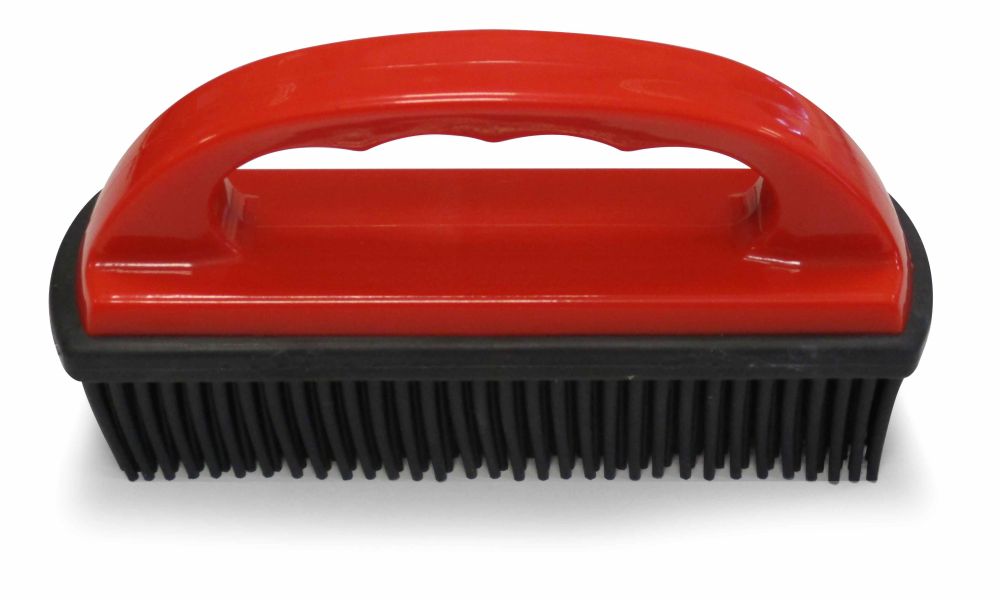 GUMMIBØRSTE RØD/SORT