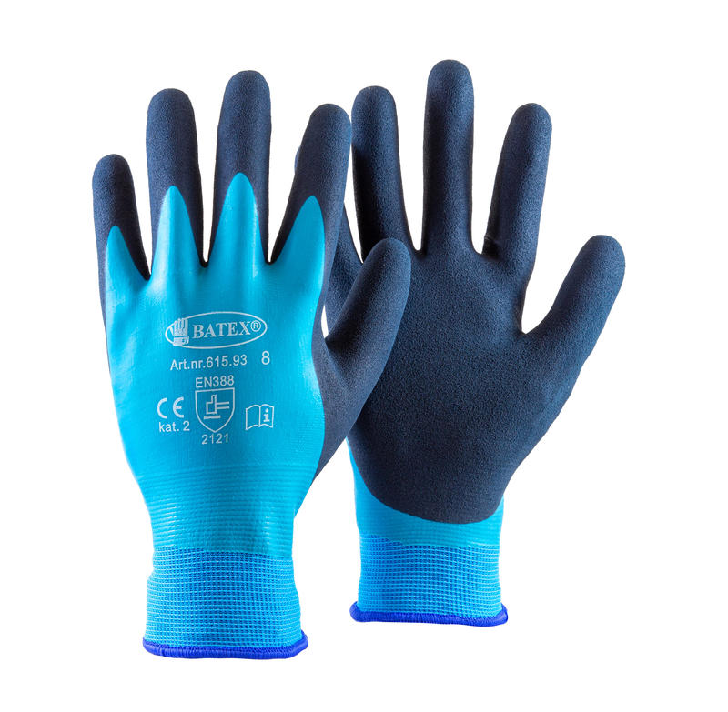 HANSKE VANNTETT BLÅ STR 11